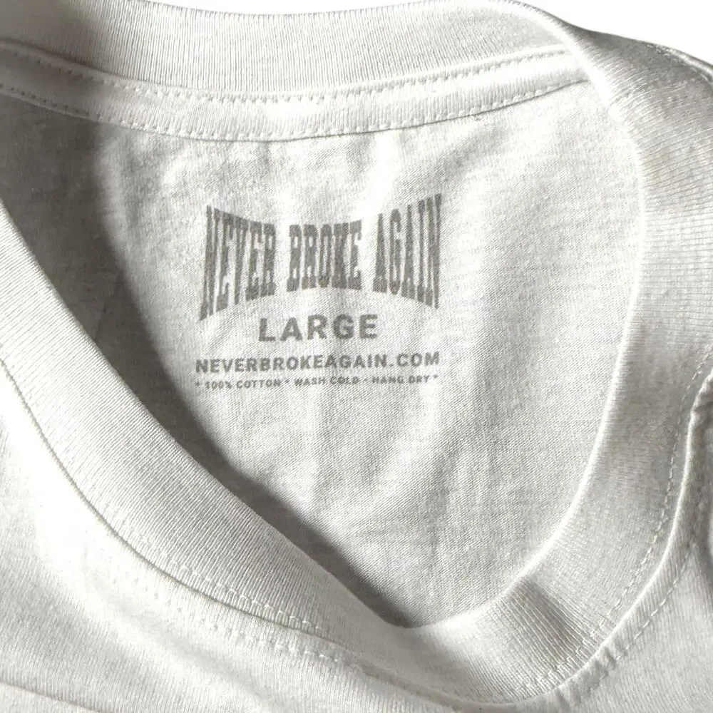 Never Broke Again Bloody Drip Big Logo T-shirt Men’s L - Streetwear HipHop Rap - Picture 10 of 12